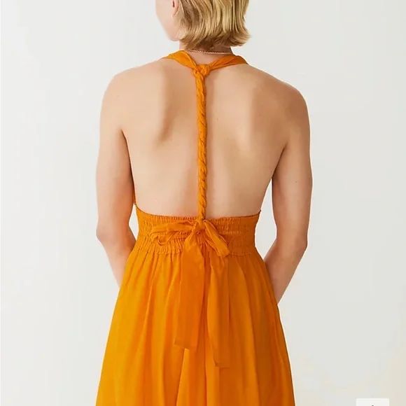 Twist-back smocked-waist beach dress - Picture 3 of 4